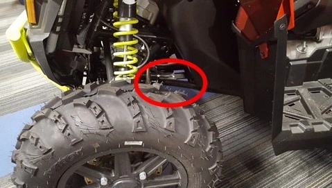 Polaris ATV VIN etuvasen pyöräkotelo