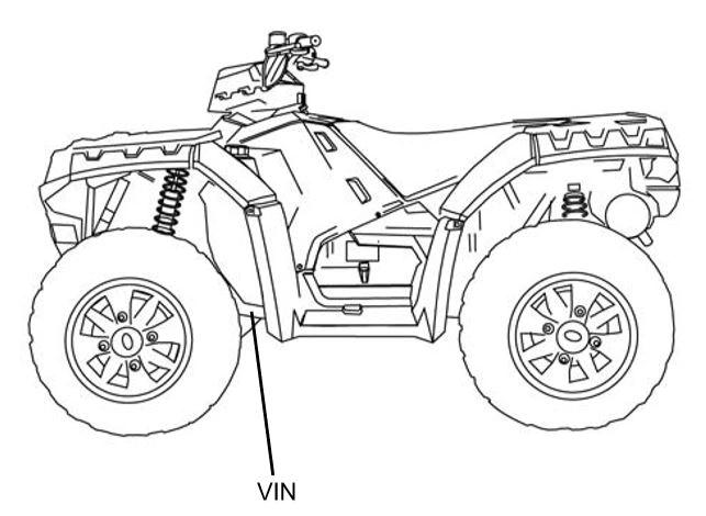 Polaris ATV VIN 1998–2010 etuvasen pyöräkotelo