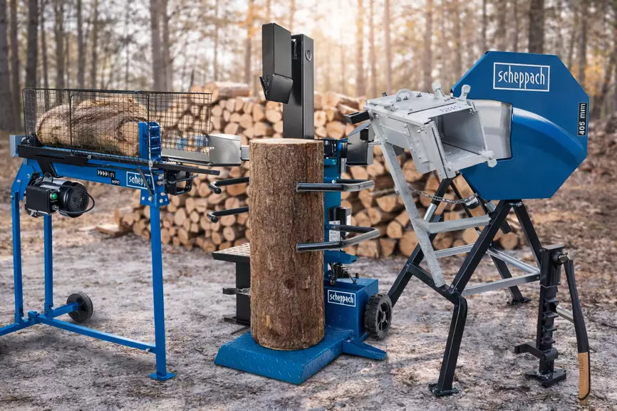 Klapikoneet, halkosirkkelit ja kirveet kevään klapihommiin! 214