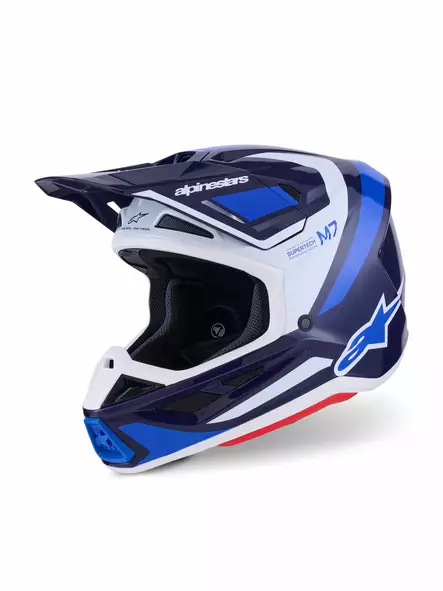 Alpinestars Kypärä S-M7 Rise Sininen/Valkoinen - Crossikypärät - D513800 - 1