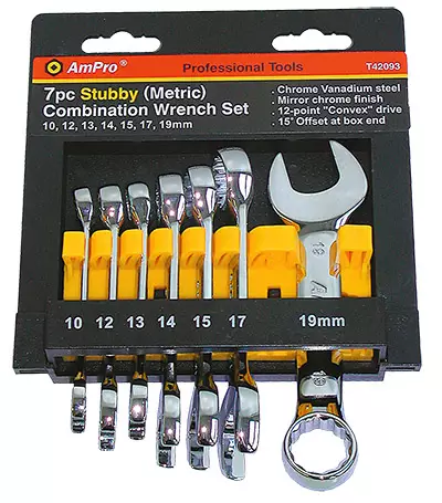 Kiintolenkkiavainsarja lyhyt 7-os. 10-19 - Kiintoavaimet - LX480 - 1