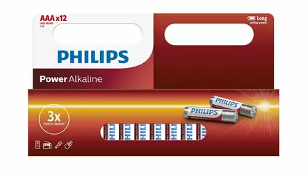 Philips Paristo LR03 / AAA Power Alkaline B12 (12pcs) - Sähköasennustarvikkeet - D446390 - 1