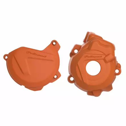 Polisport Kit Clutch+Igni. prot. KTM SXF/XCF HUSQ FC 250/350 (13-15) Orange (24) - Moottoripyörän moottorin kopat - D400590 - 1
