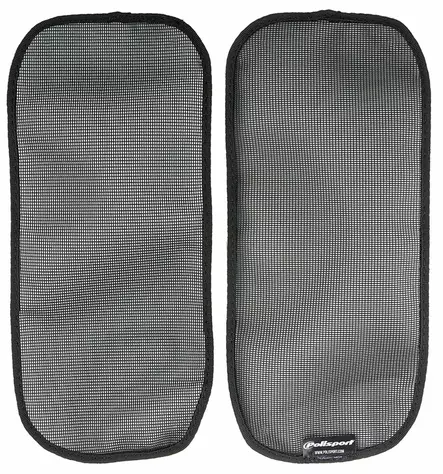 Polisport Mesh for radiator Louvers CRF250R/RX 22-.. CRF450R/RX 21-.. BLACK (20) - Moottoripyörän jäähdyttimen suojat - D417340 - 1