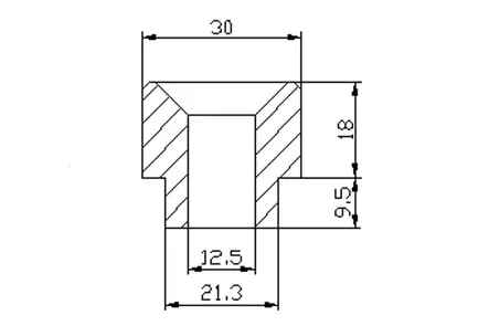 Puig Adapter Rear Mirror Hi-Tech Iv Bmw F800R 09'-15' - Moottoripyörän peilin kiinnikkeet - D302780 - 1