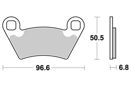 Sbs Jarrupalat Sintered Atv - Moottoripyörän jarrupalat - D65760 - 2