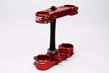 Scar Triple Clamps - CRF250 10-13 CRF450 09-12 Offset 22mm Red color - Moottoripyörän T-kappaleet - D480250 - 1