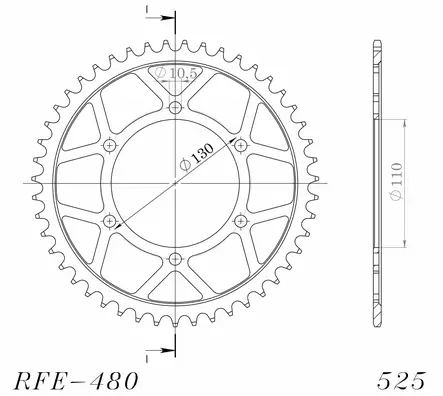 Supersprox Teräs takaratas 480/1876.46 - Moottoripyörän takarattaat - D216510 - 2