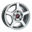 Barzetta Carrello Silver kärryn vanne 5.5x14 - Asuntovaunun ja peräkärryn vanteet - 499-87480 - 1