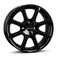 Borbet LV4 65535 black glossy alumiinivanne 6.5x15 - 15-tuumaiset alumiinivanteet - 499-94670 - 1