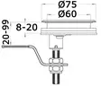 Cam Latch flush latch w/lock - Motorsport varaosat ja tarvikkeet - D263590 - 2