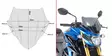 Givi Specific screen, smoked 28 x 36,5 cm (H x W) GSX-S750 (17) - Moottoripyörän katteet ja tuulenohjaimet - D230240 - 1