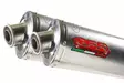 GPR Ducati Monster S2R 800 2004/07 Pair EC-Approv. slip-on exhaust Inox Tondo / - Moottoripyörän äänenvaimentimet - D422640 - 1