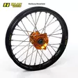 Haan wheel SX65 FRONT 02- 17-1,40 BLACK RIM/ORANGE HUB - Moottoripyörän vanteet - D386720 - 1