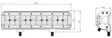Kinwons Led Kaukovalopaneeli 10-30V 72W Combo - Mönkijän valot - D524260 - 2