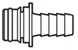 Liitin suoraØ 19mm - Veneen painevesipumput - D123900 - 1