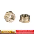 Muuntonippa 1/2" uros kierteestä 1/4" naaraaseen - Paineilmaliittimet - 499-78600 - 1