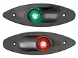 Osculati Built-in ABS navigation light red/black - Veneen kulkuvalot - D391650 - 1