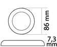 PROCION led Valo nickel katk. - Veneen valaisimet - D126020 - 2