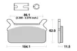 Sbs Jarrupalat Ceramic - Moottoripyörän jarrupalat - D220840 - 1
