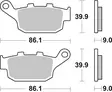 Sbs Jarrupalat Ceramic - Moottoripyörän jarrupalat - D221020 - 1