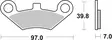 Sbs Jarrupalat Racing Sintered - Moottoripyörän jarrupalat - D221050 - 1