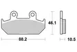 Sbs Jarrupalat Sintered - Moottoripyörän jarrupalat - D2670 - 1