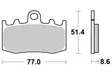 Sbs Jarrupalat Sintered - Moottoripyörän jarrupalat - D58140 - 1