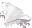 Sno-X Sivukuomun kiinnityskumi, Polaris (10kpl) - Moottorikelkan kuomun lukot - D478980 - 2