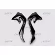 UFO Radiator covers KX250F 21-24 KX450F 19-23 Black 001 - Moottoripyörän jäähdyttimen suojat - D275730 - 1
