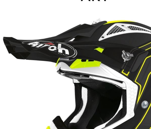 Airoh Aviator Ace Lippa Art black matt - Offtoad kypärien lipat - D342000 - 1