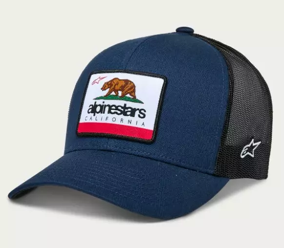 Alpinestars Lippis Cali 2.0 Trucker Snapback Tummansininen One Size - Pipot - D538180 - 1