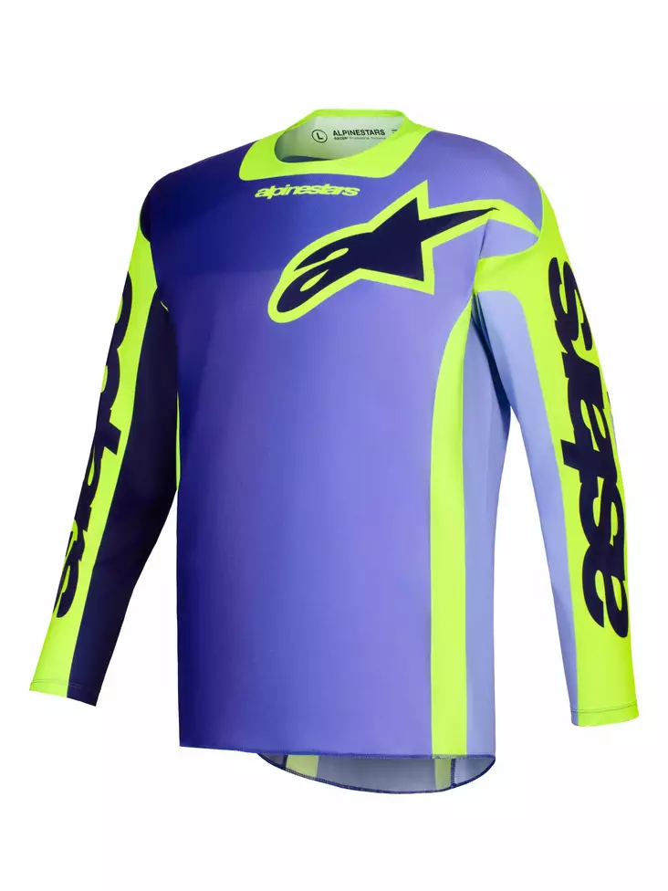 Alpinestars Paita Racer Portl Lila/Fluo Keltainen - Crossipaidat - D512790 - 1