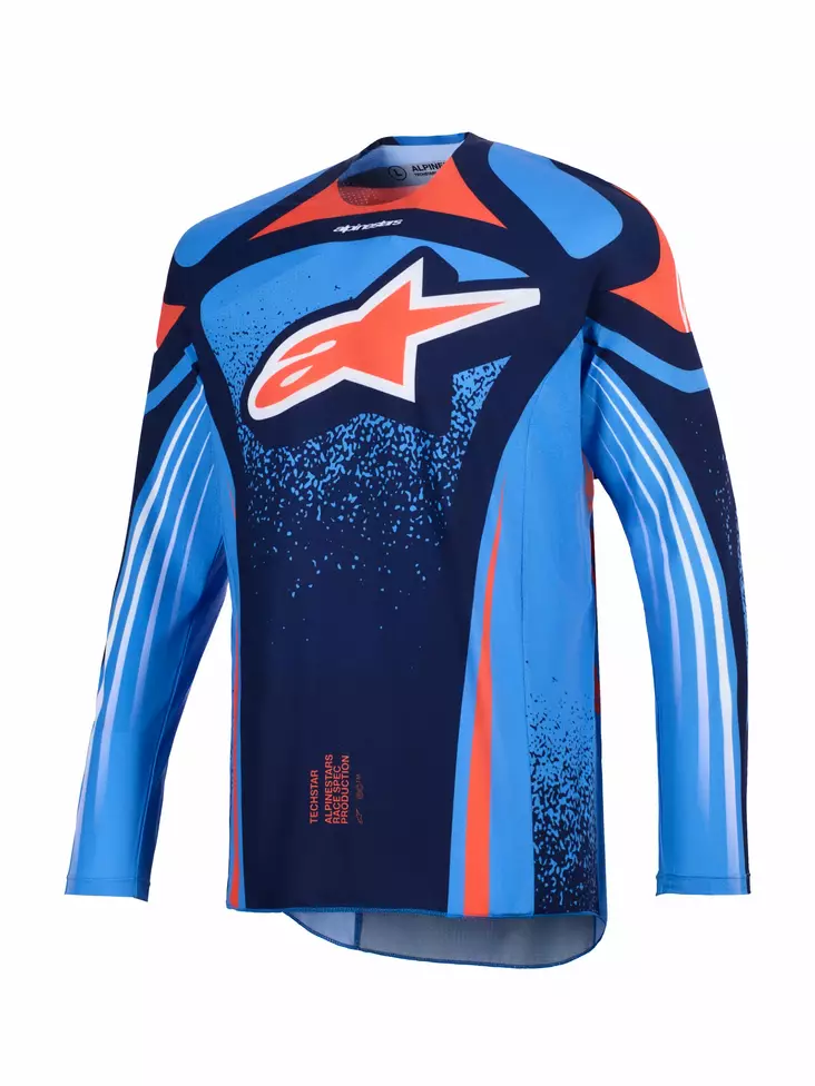 Alpinestars Paita Techstar Nomur Laiv.sininen/Oranssi/UCLA Sininen - Crossipaidat - D512780 - 1