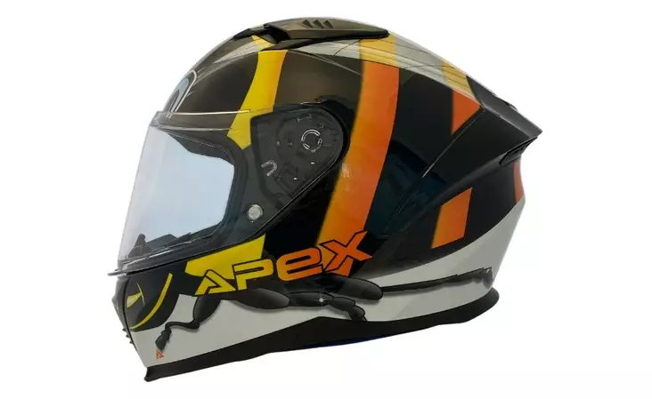 APEX Kypärä FI100 Bee kiiltävä musta JNR - Lasten kypärät - D508130 - 1