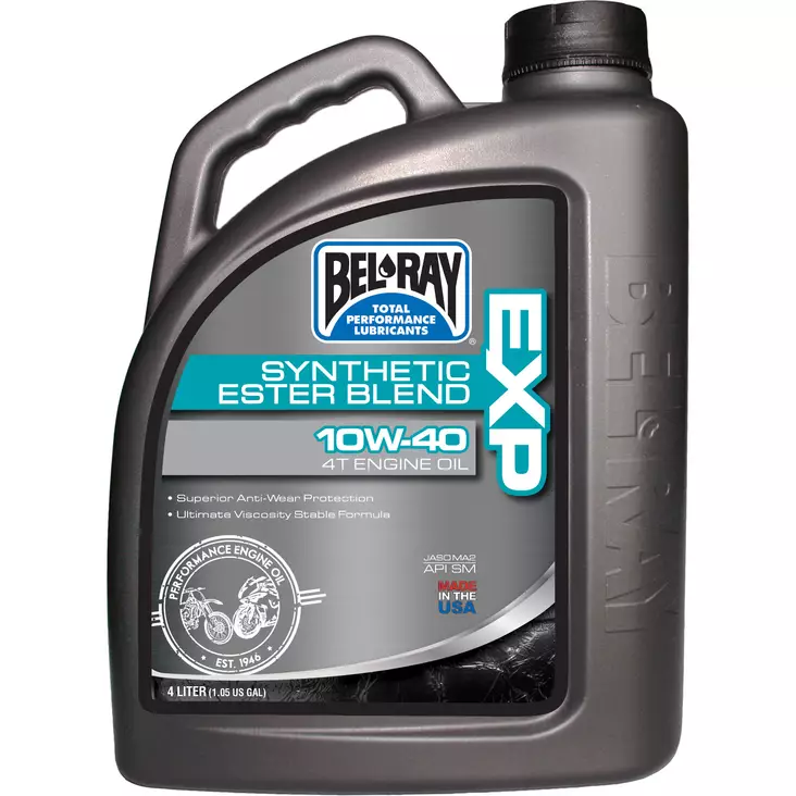 Bel-Ray EXP Synthetic Ester Blend 4T Engine Oil 10W-40 4L - Moottoriöljyt - D6090 - 1