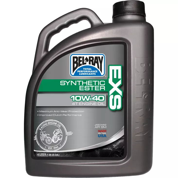 Bel-Ray EXS Full Synthetic Ester 4T Engine Oil 10W-40 1L - Moottoriöljyt - D113070 - 1
