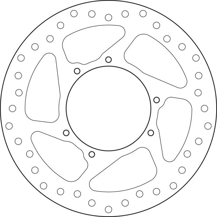 Brembo Serie Oro jarrulevy - Moottoripyörän jarrulevyt - D190950 - 1