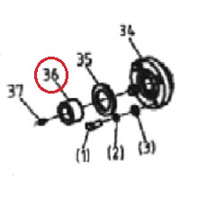 Bronco Öljytiivisteen hylsy niittyleikkuri 77-12490 - Työlaitteiden varaosat ja tarvikkeet - D460610 - 1