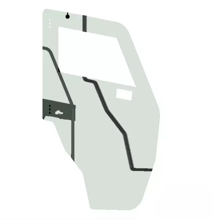 DFK Polykarbonaattipaneeli Vasen Yamaha Wolverine X2 -2020 - DFK hyttien varaosat ja tarvikkeet - D523180 - 1