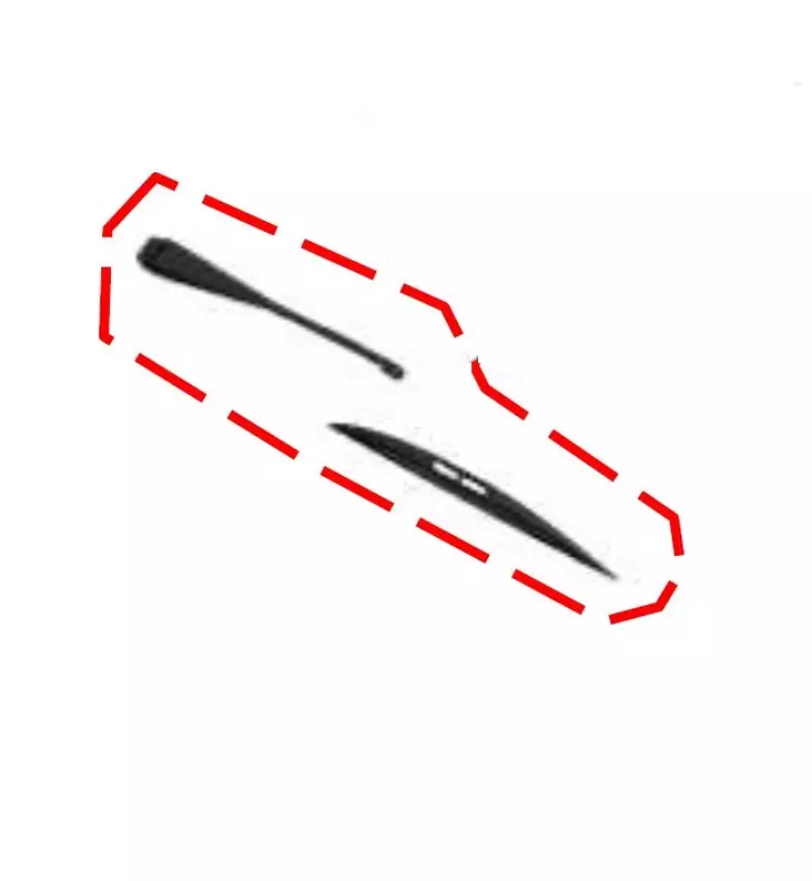 DFK Pyyhkijänvarsi + sulka Can-Am Maverick Trail - DFK hyttien varaosat ja tarvikkeet - D500660 - 1