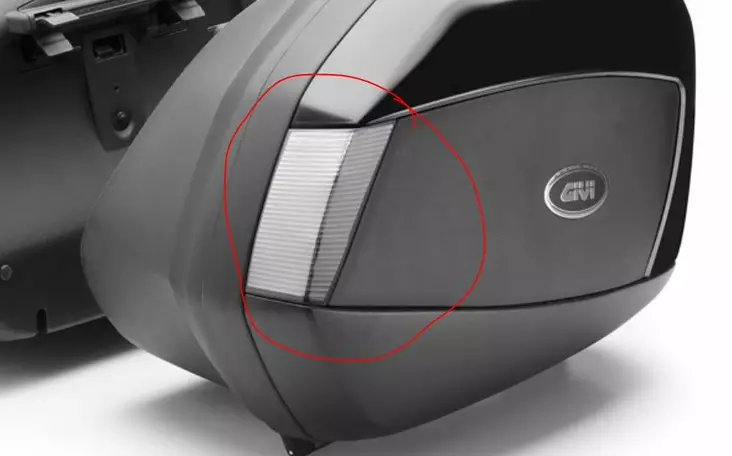 Givi heijastin V35 TECH oik+vas - Moottoripyörän laukkujen lisävarusteet - D126070 - 1