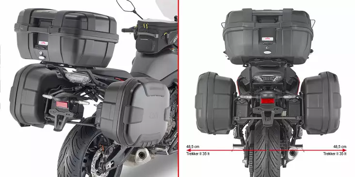 Givi Putkisivuteline TRACER 700 (20) - Kiinnityssarjat ja tavaratelineet - D386740 - 1