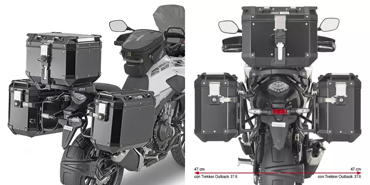 GIVI RAPID RELEASE SIDE CASE HOLDER - Kiinnityssarjat ja tavaratelineet - D355060 - 1