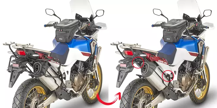 Givi Specific kit to install the PLR1161/PL1161CAM without the Monorack CRF1000L - Kiinnityssarjat ja tavaratelineet - D262140 - 1