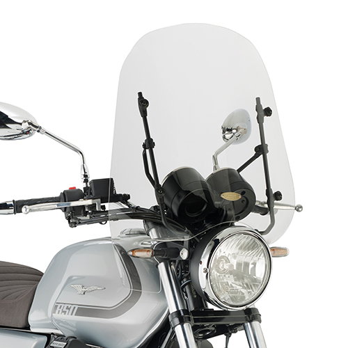 Givi Specific screen, transp. 48,5 x 50 cm MOTOGUZZI V7 850 STONE/SPEC (21-23) - Moottoripyörän katteet ja tuulenohjaimet - D485540 - 1