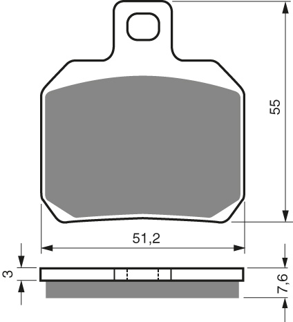 GOLDFREN Jarrupalat 152 Ceramic carbon AD - Moottoripyörän jarrupalat - D227970 - 1