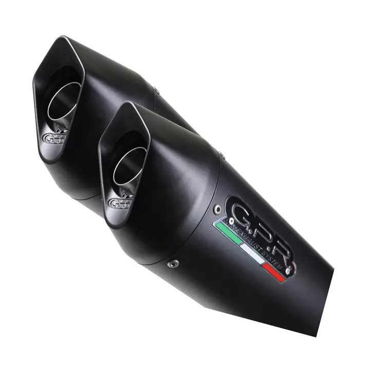 GPR Suzuki Tl 1000 R 1998/02 Pair of EC-Approv. bolt-on silencers Furore Nero - Moottoripyörän äänenvaimentimet - D422370 - 1