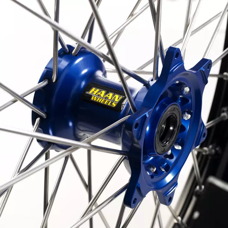 Haan wheel SX85 04-20 16-1,85 BLACK RIM/BLUE HUB - Moottoripyörän vanteet - D162190 - 1