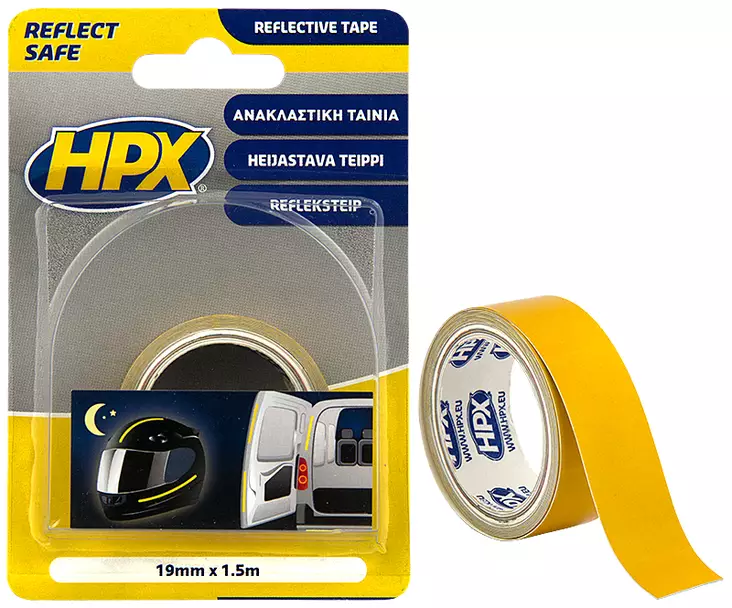 Heijastinteippi 19mm x 1,5m - Teipit ja suojaus - LX5870 - 1